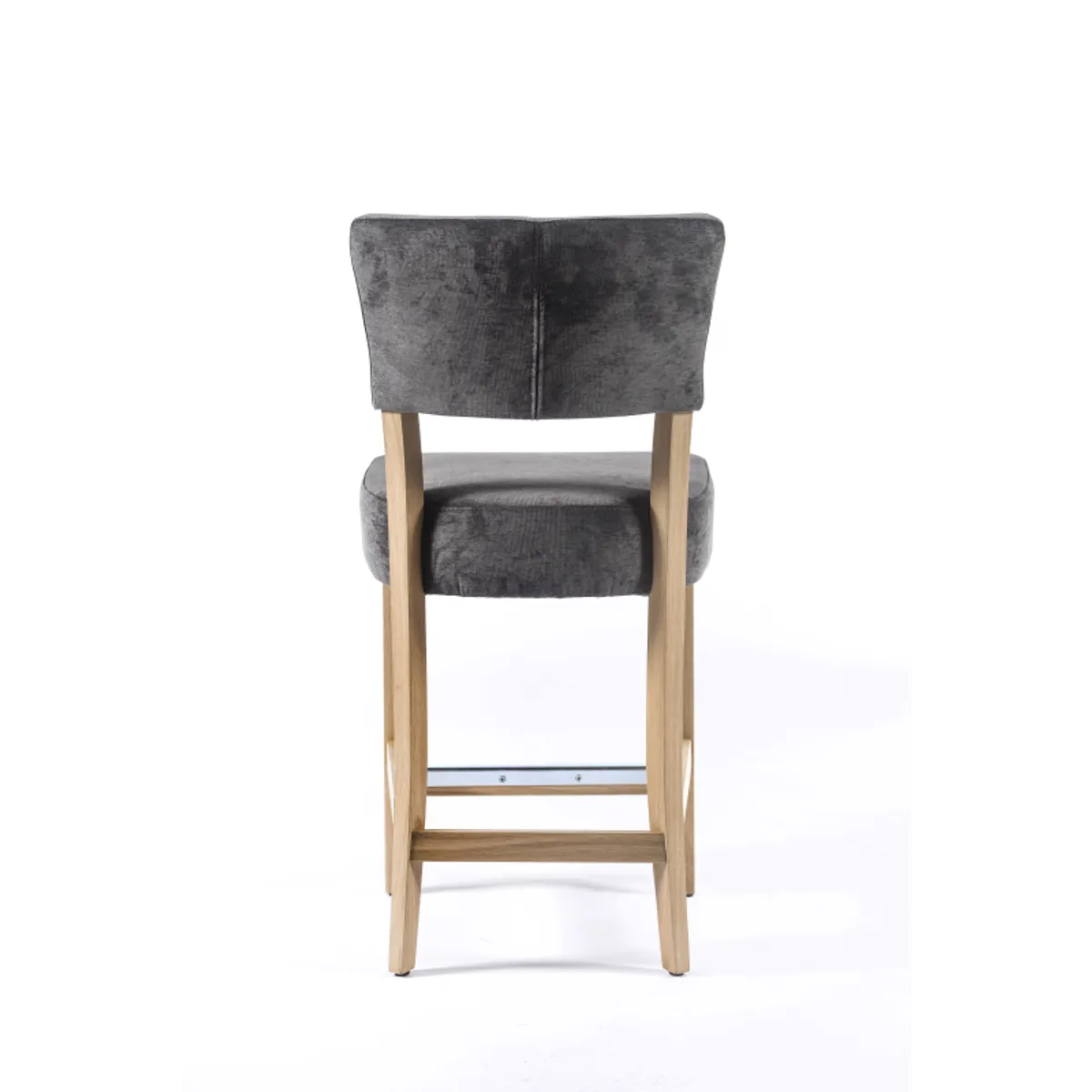 BarSteffi - Tabouret snack en tissu et bois — vue 4