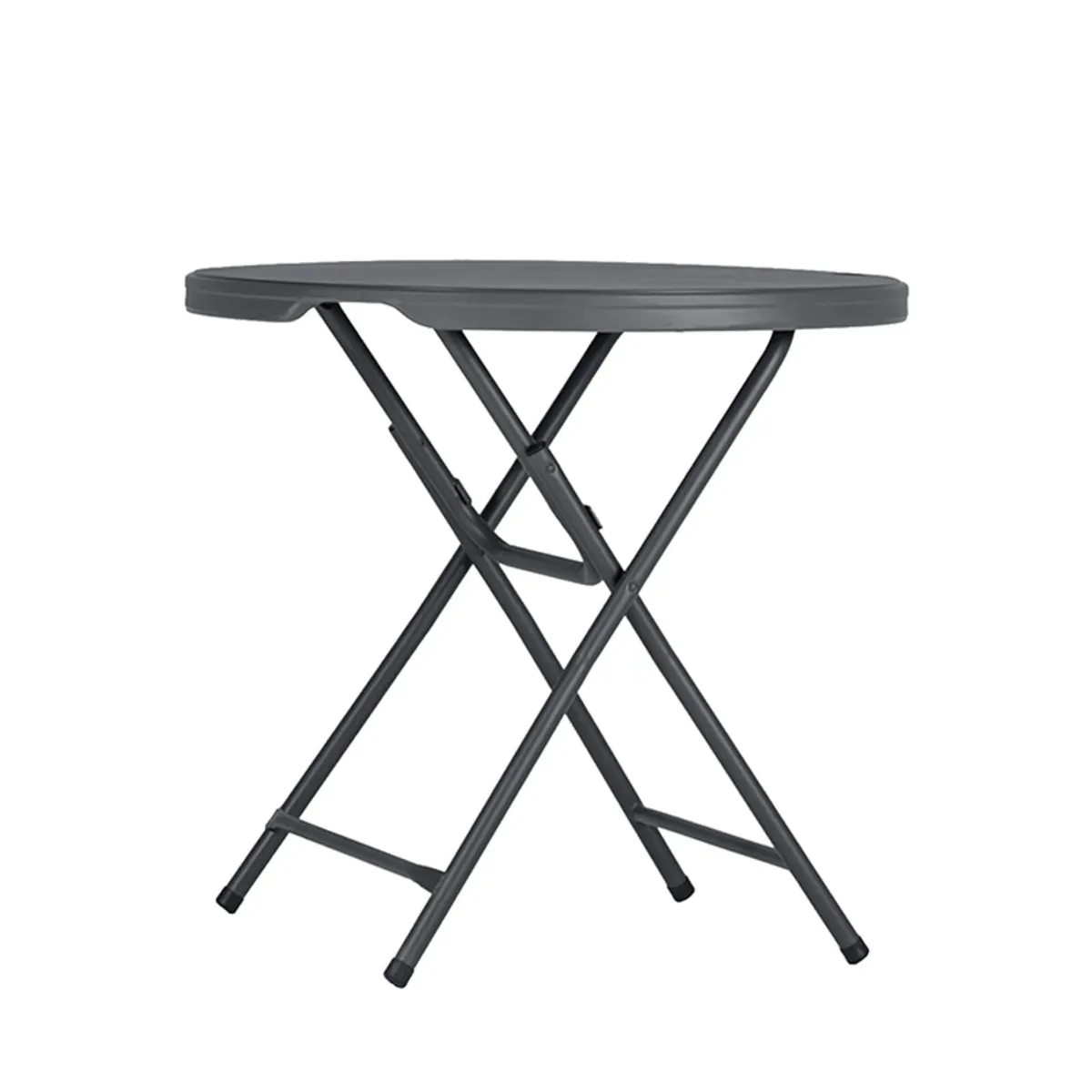 Praxis - Table pliante ronde gris foncé — vue 4