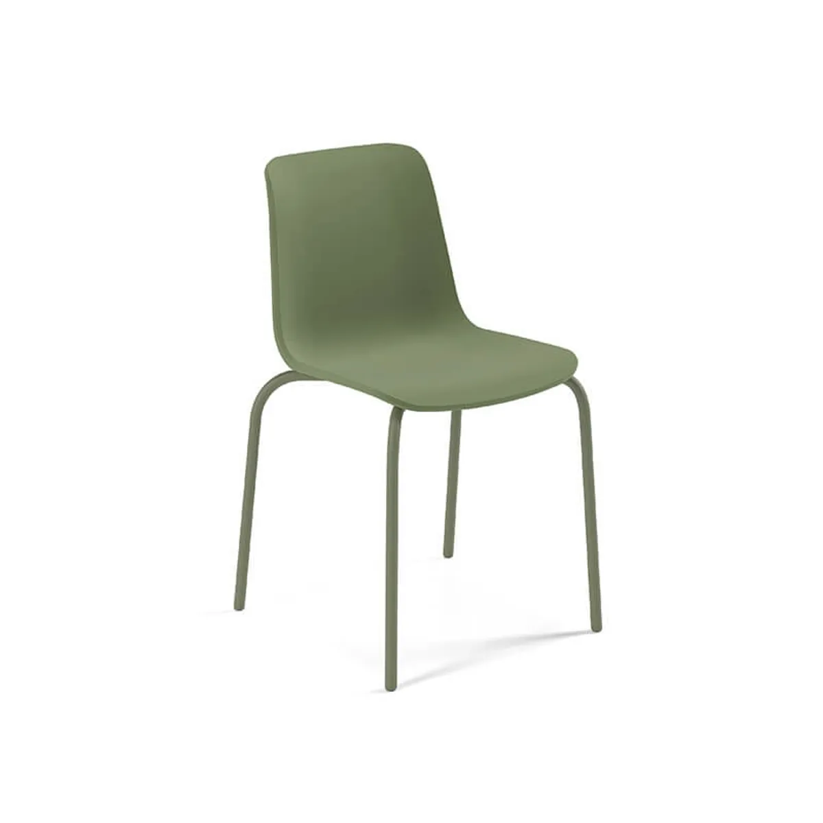 Paris - Chaise empilable en polypropylène et métal — vue 3