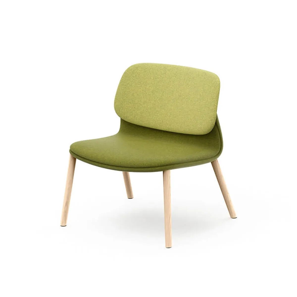 Klik - Chauffeuse confortable en tissu pieds bois made in France — vue 3