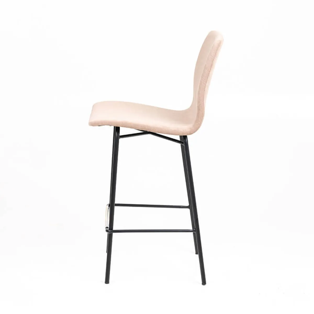 Amelie - Tabouret snack contemporain en tissu — vue 4