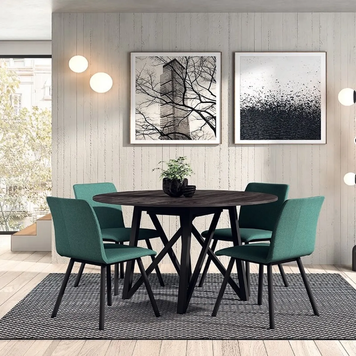 Wacko - Table design ronde fabrication belge