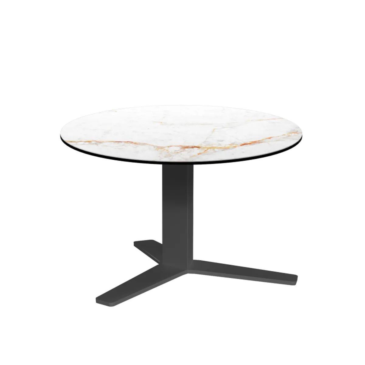 Peliccan mini - Table basse moderne en céramique et métal — vue 3