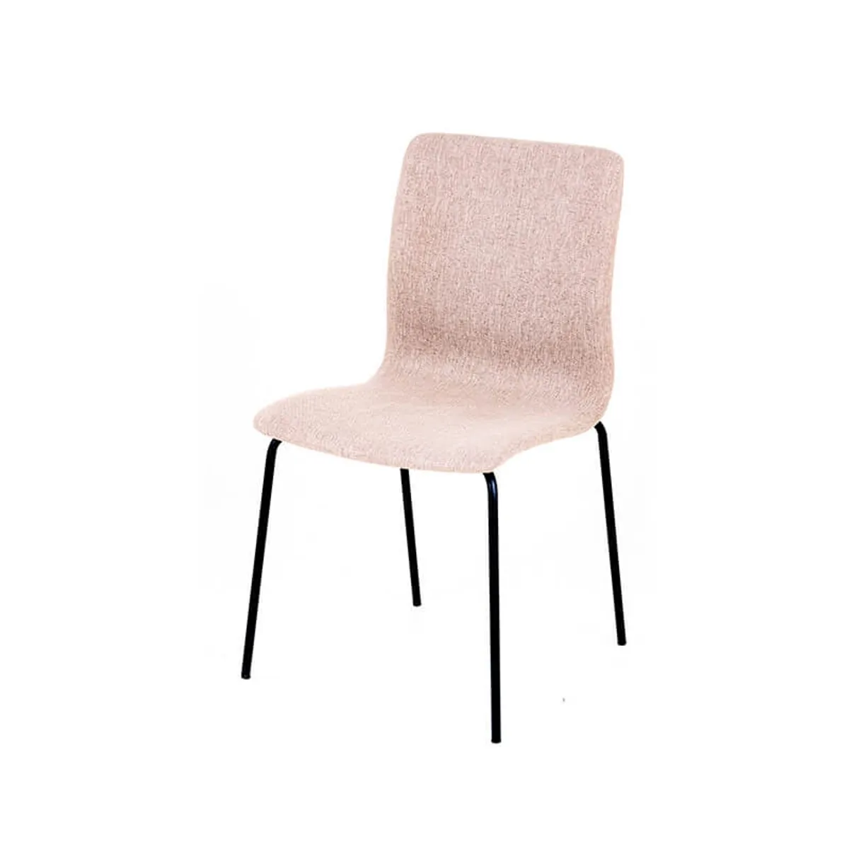 Amelie - Chaise en tissu et pieds en métal