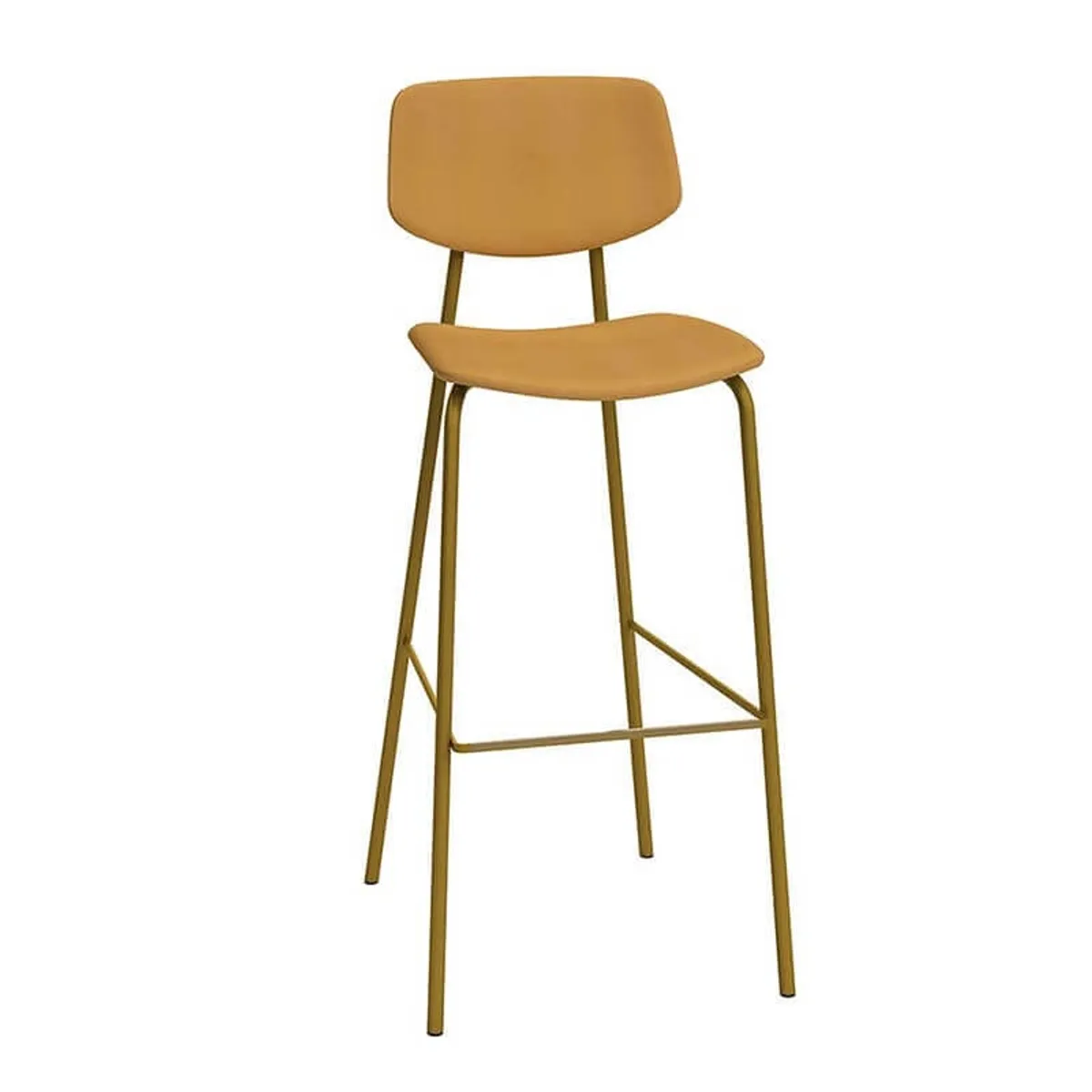 Lago - Tabouret de bar style vintage rembourré en simili — vue 5