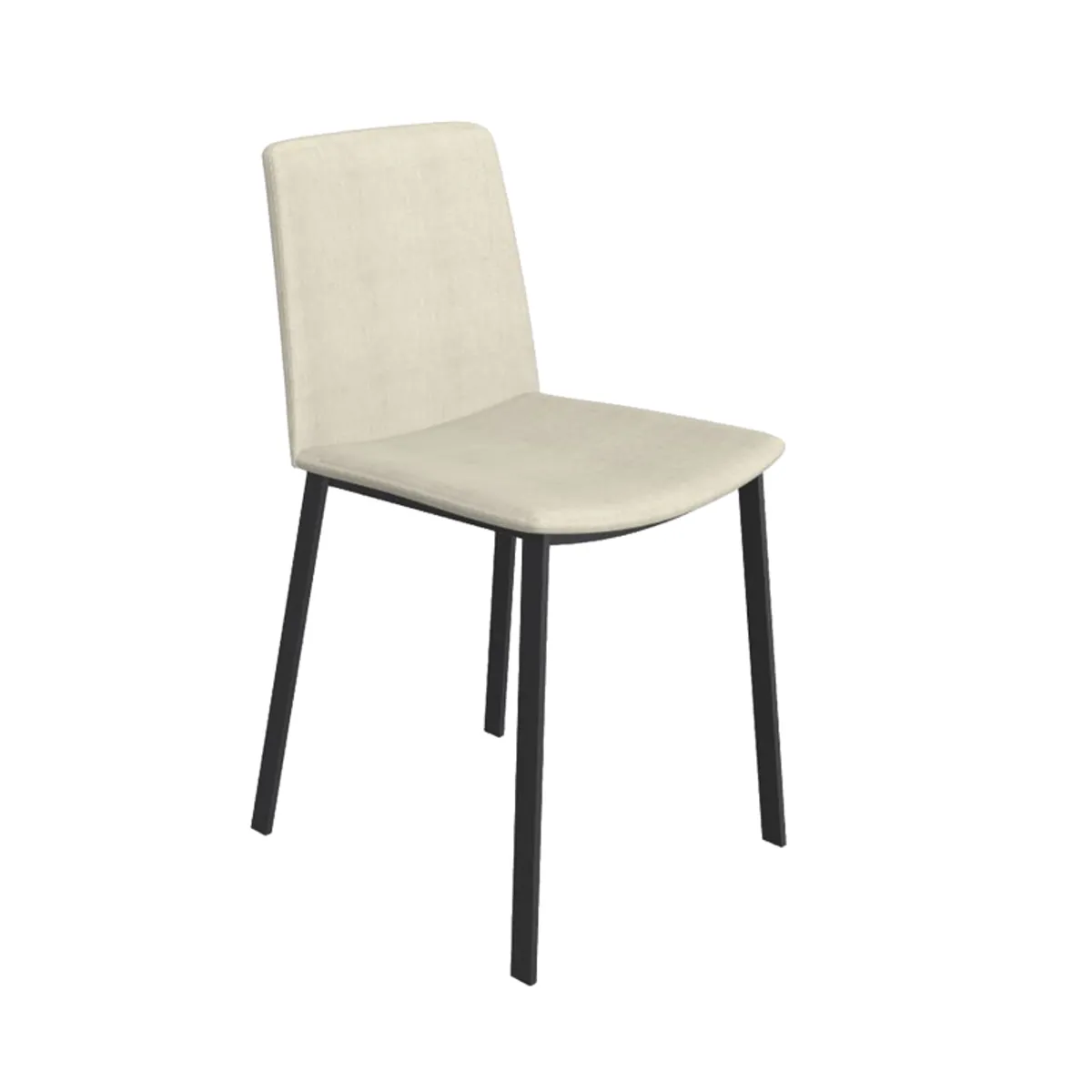 Primera - Chaise moderne tissu et pieds métal