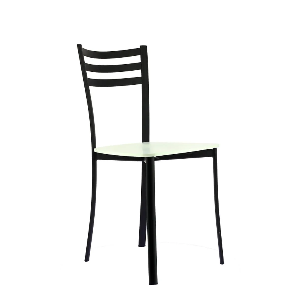 Ace 1320 - Chaise de cuisine en métal et assise bois — vue 4
