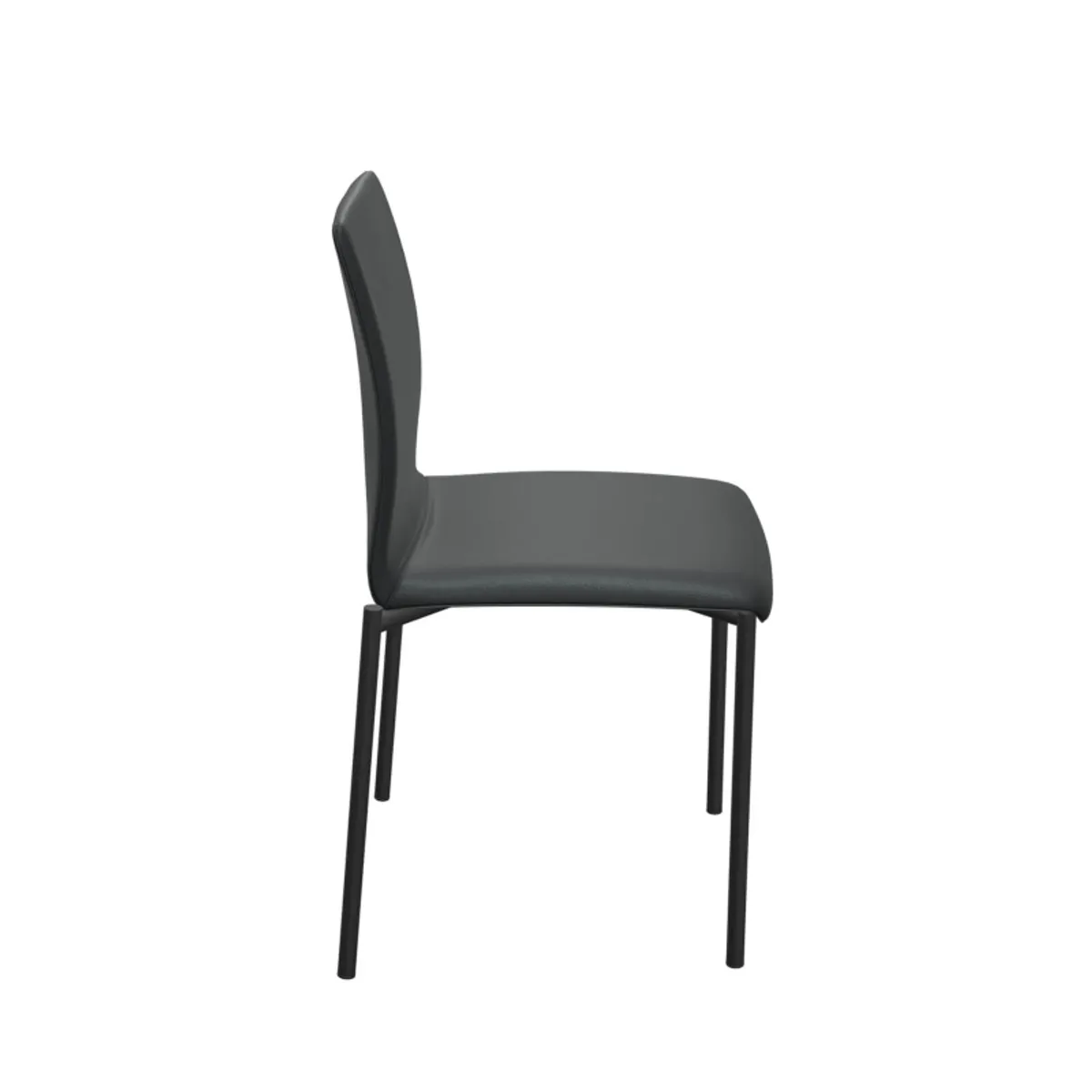 Pro'G - Chaise moderne en métal et simili — vue 3