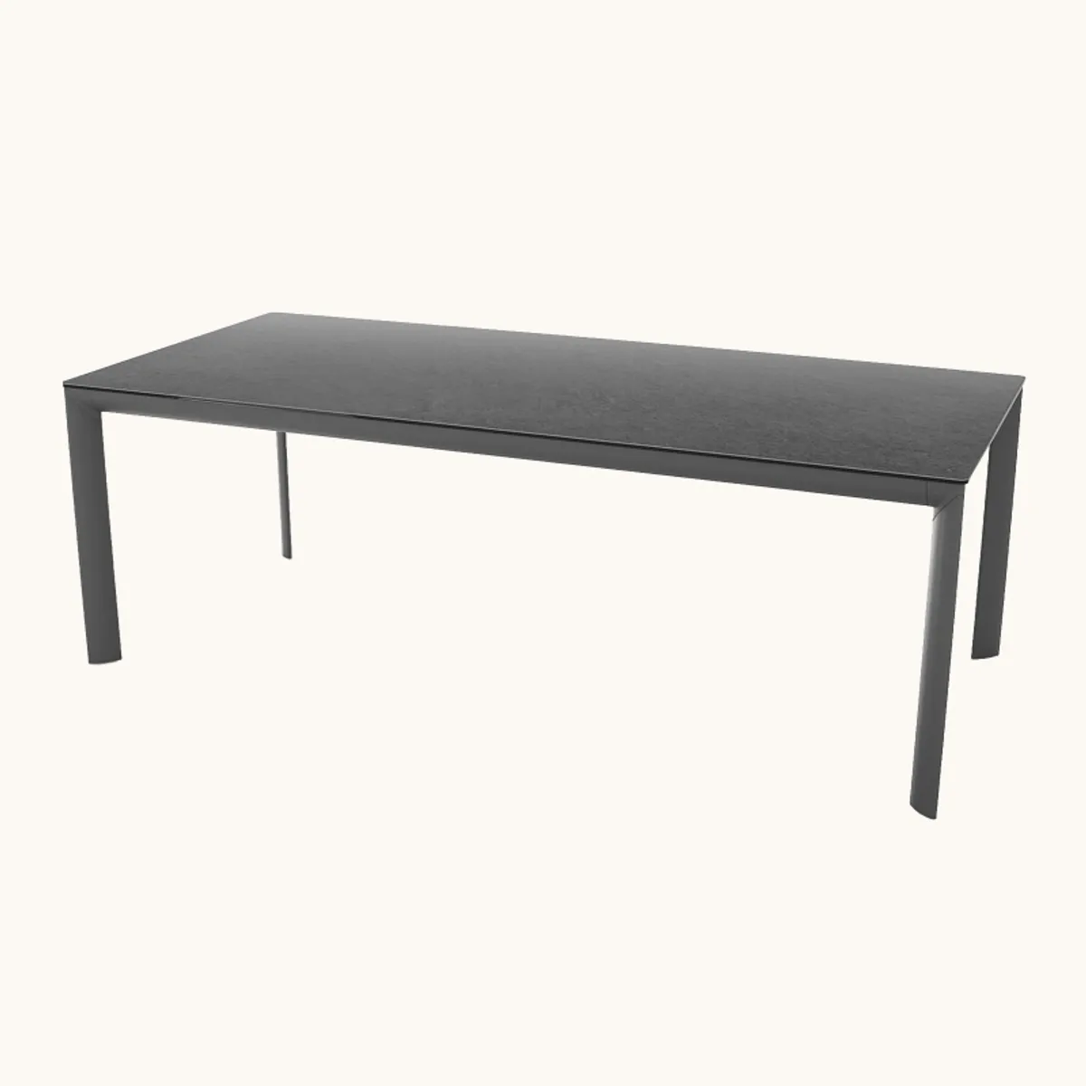 Cocoon - Table italienne rectangulaire extensible en céramique contemporaine