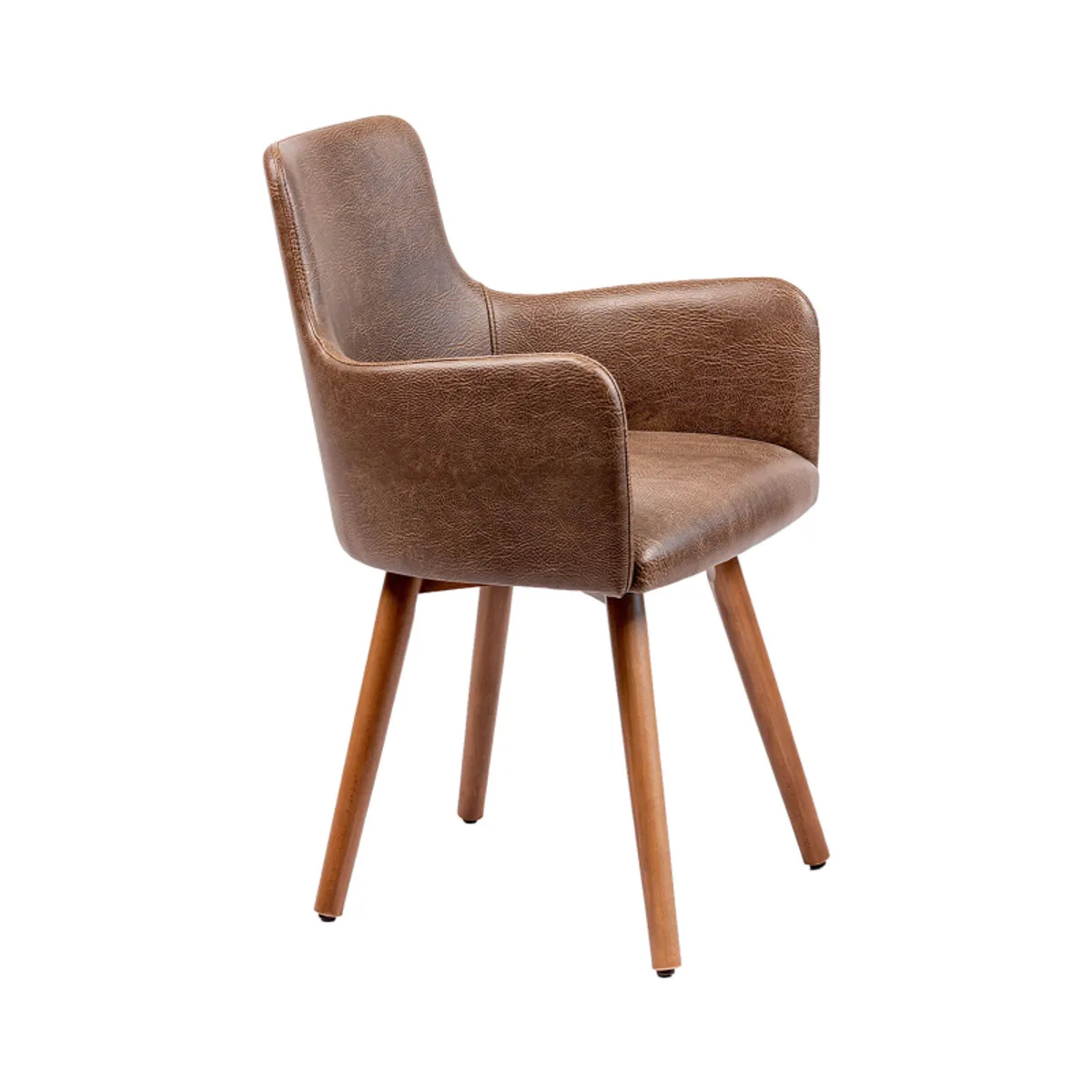 Anders - Fauteuil rembourré avec pieds bois — vue 3
