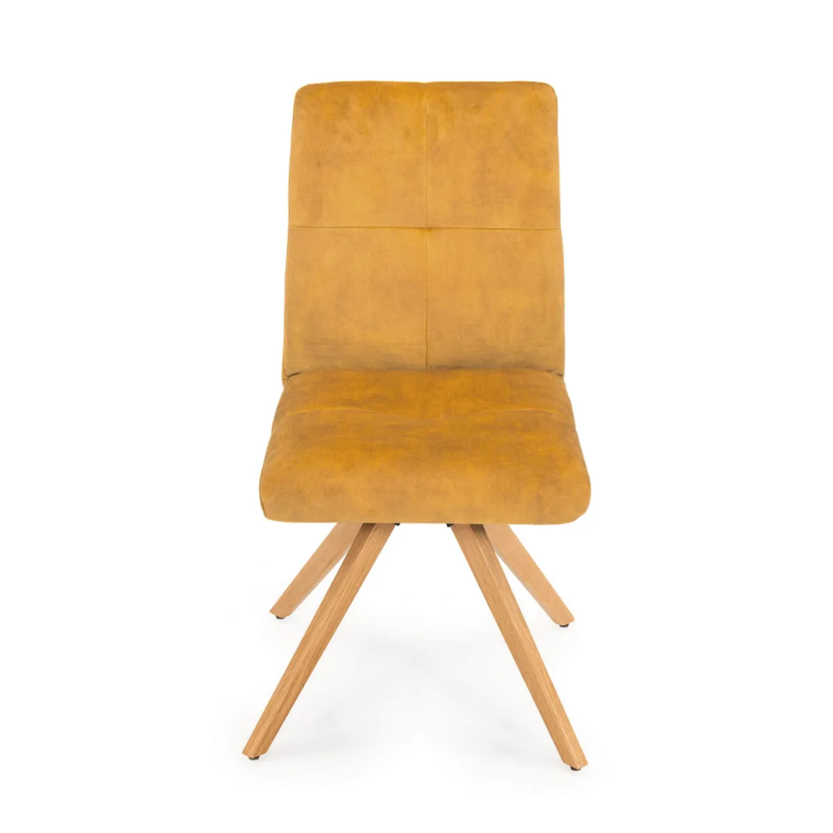 Adèle - Chaise confortable en tissu pieds bois — vue 4