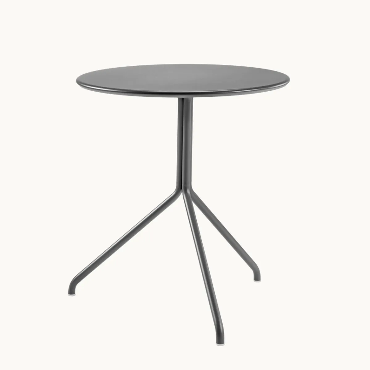 LOL - Table de jardin ronde en métal et plateau composite fabriquée en Italie