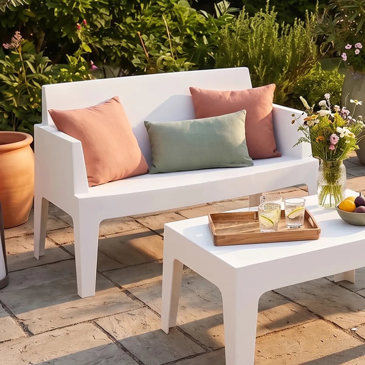 Box Sofa - Banquette de jardin en polypropylène