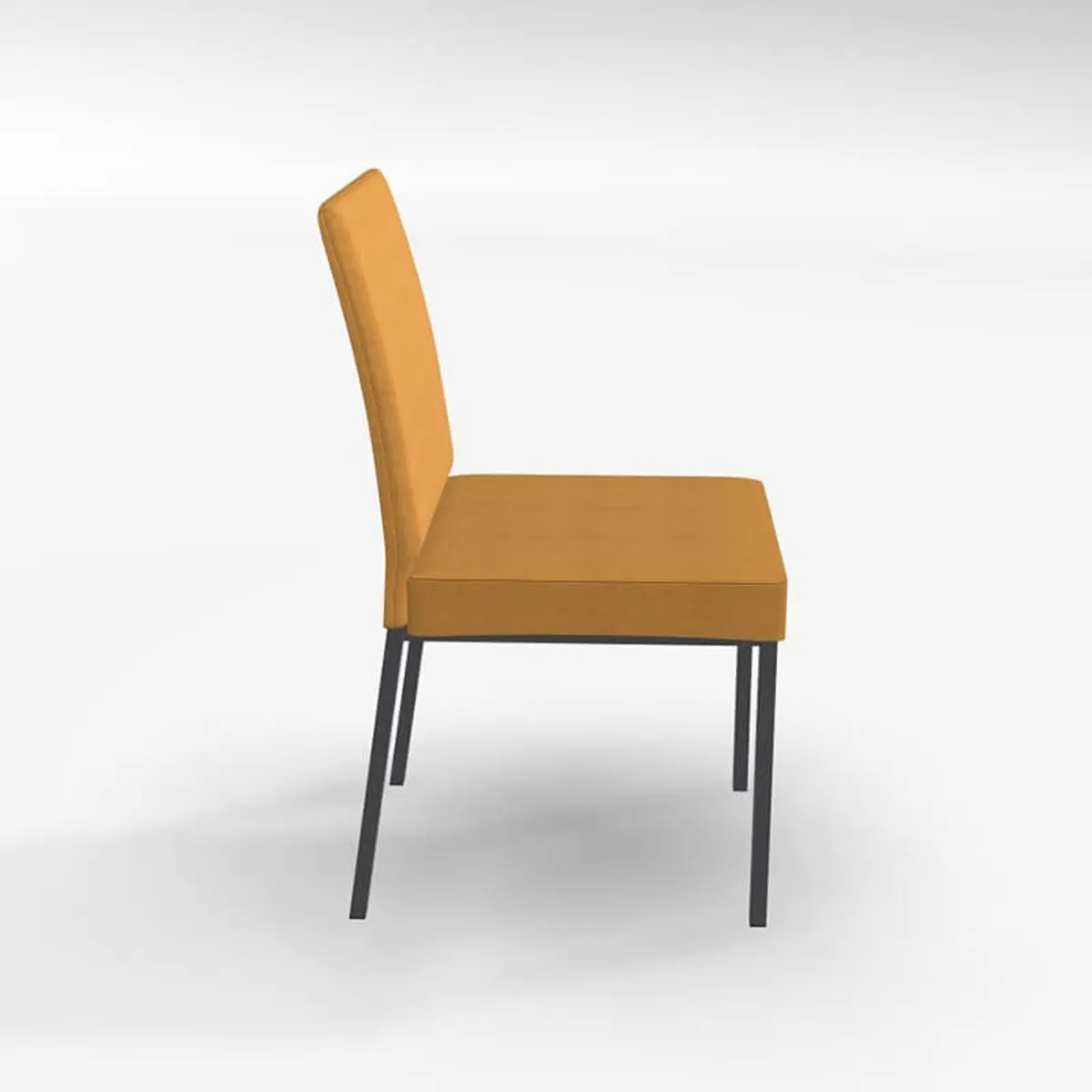 Villa - Chaise rembourrée en métal et tissu style contemporain — vue 3