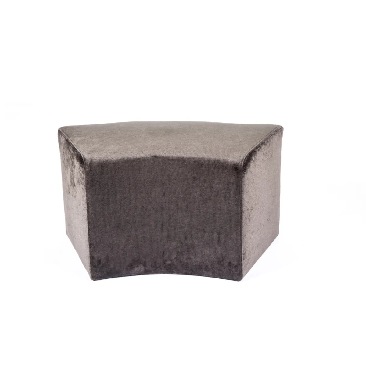 Max C1-8 - Pouf rectangulaire courbé en tissu