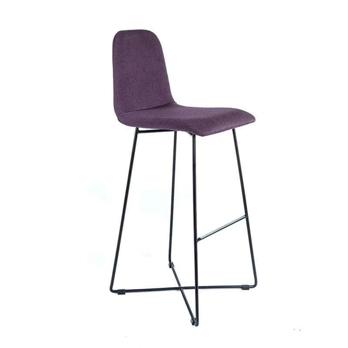 BarPandora - Tabouret de bar design en tissu avec pieds filaires en métal