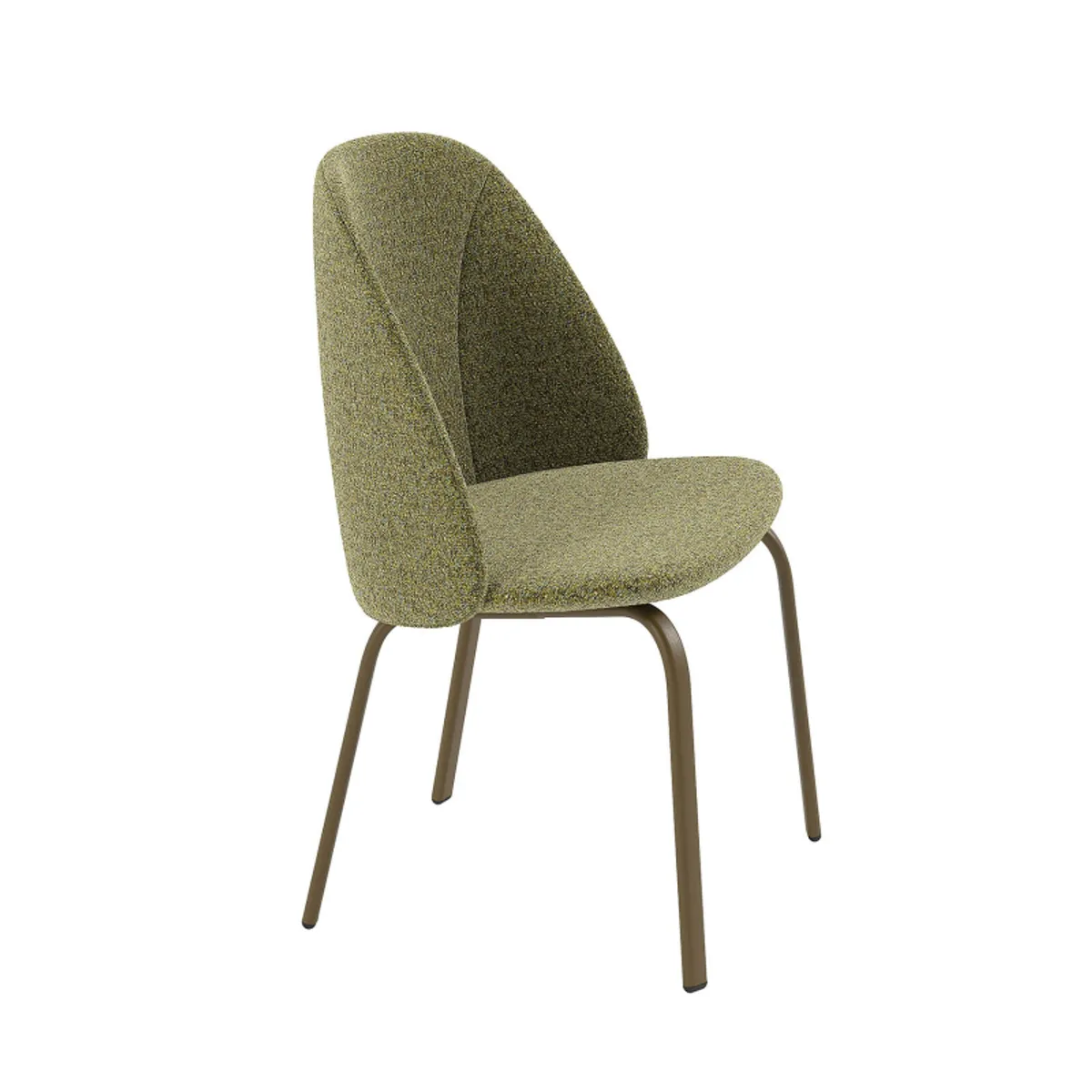 Sofia - Chaise basse cosy en tissu et métal — vue 5