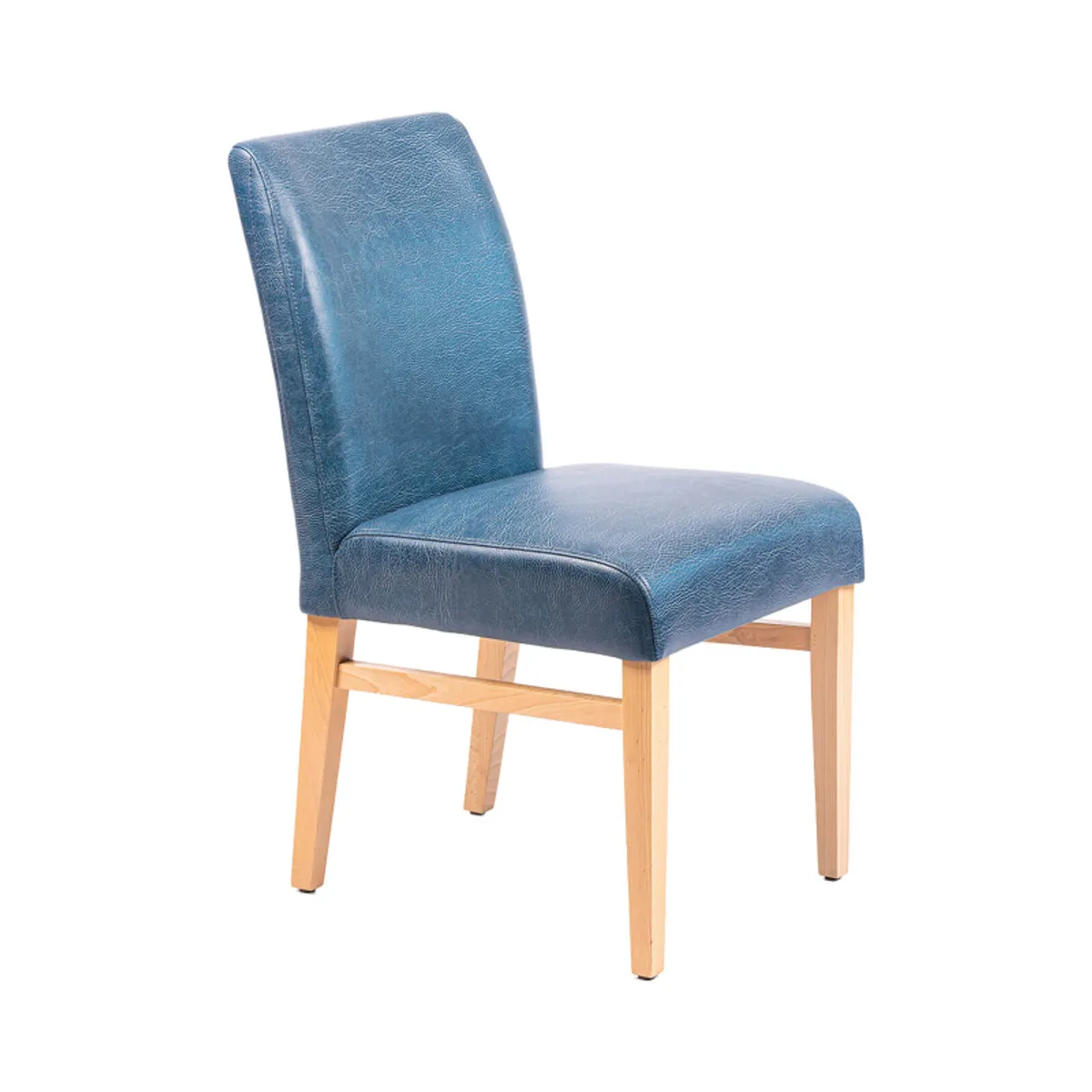 Fritz Line 40 - Chaise rembourrée avec dos matelassé et pieds en bois — vue 4