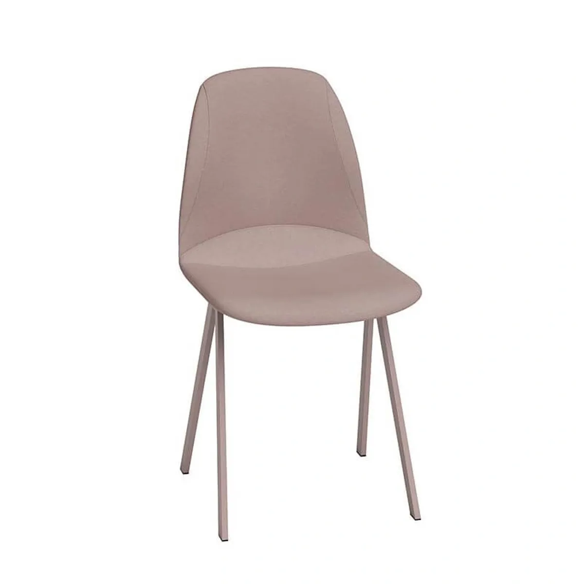 Ona - Chaise de salle à manger moderne rembourrée en simili