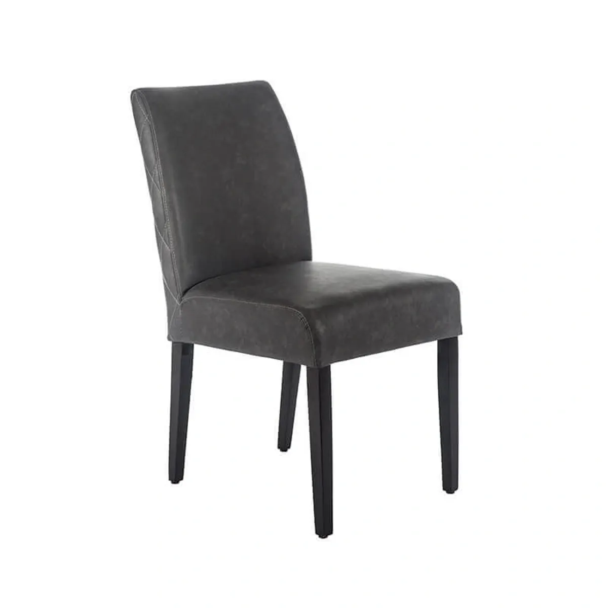 Fritz diamant - Chaise avec dos matelassé en synthétique et pieds en bois