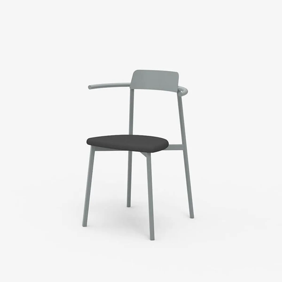 Alice Carrier® - Chaise design en acier fabriquée en France — vue 5