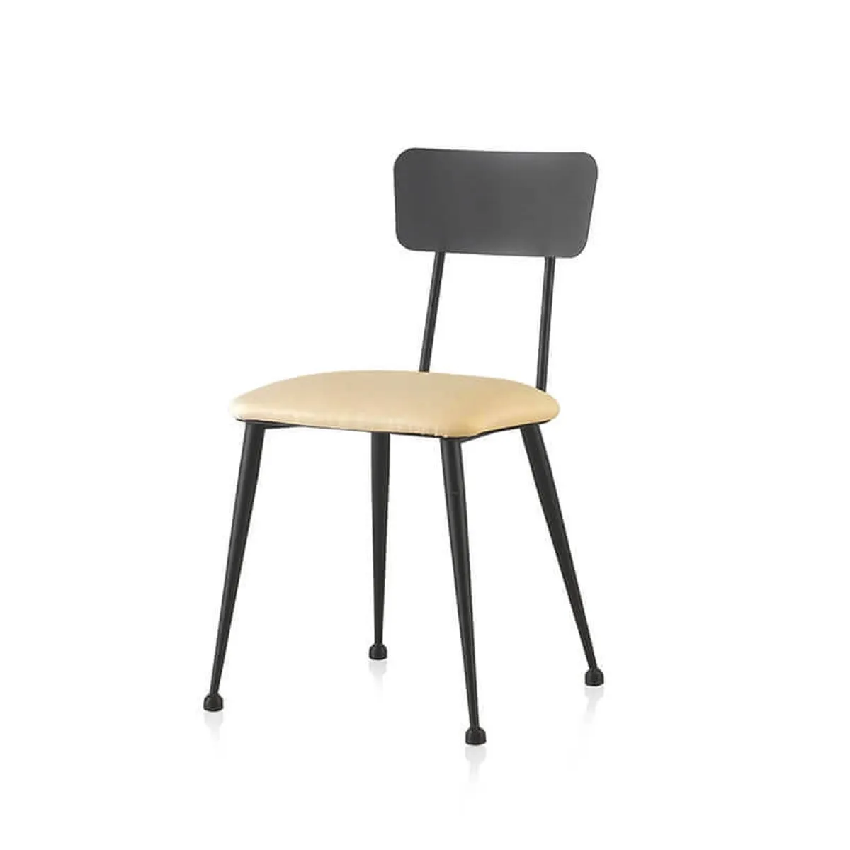Lanuza - Chaise en métal rembourrée pour salle à manger — vue 4