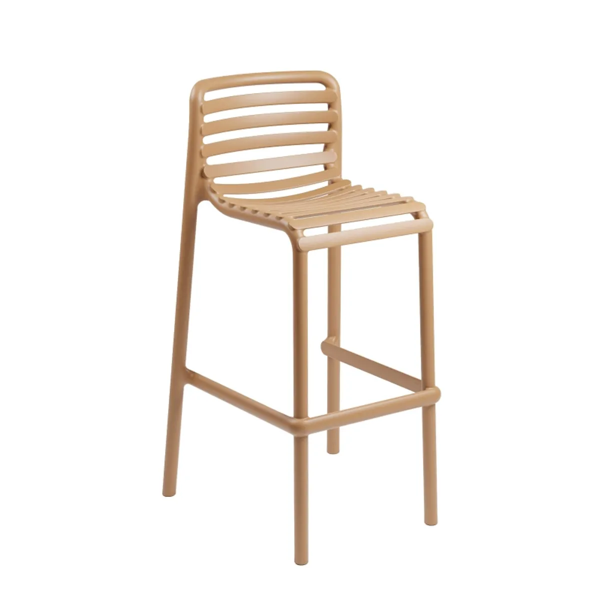 Doga - Tabouret de bar de jardin empilable en polypropylène — vue 3