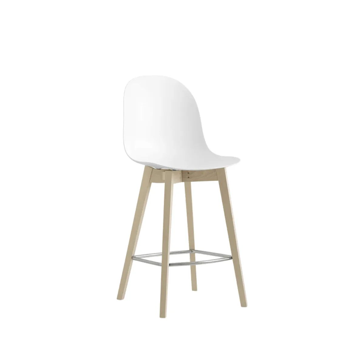 1672 Academy Connubia© - Tabouret scandinave en polypropylène et bois