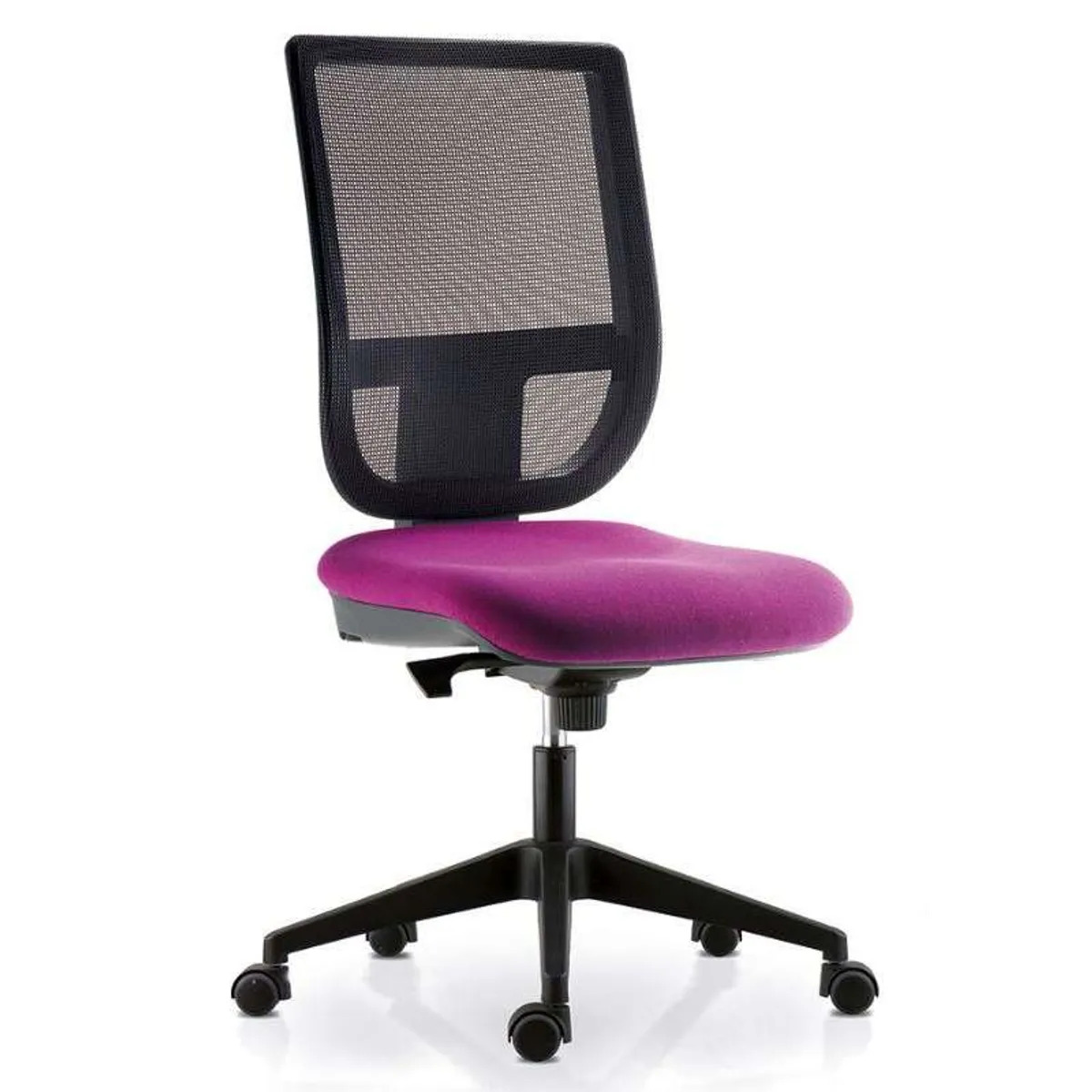 Tertio - Chaise de bureau avec dossier en résille sur roulettes