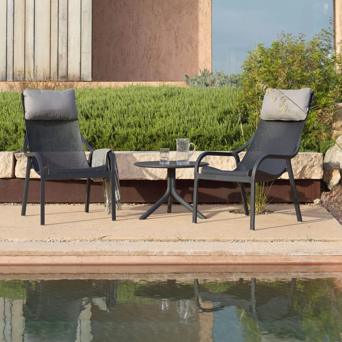 Spritz - Table de jardin à hauteur modulable en polypropylène — vue 4