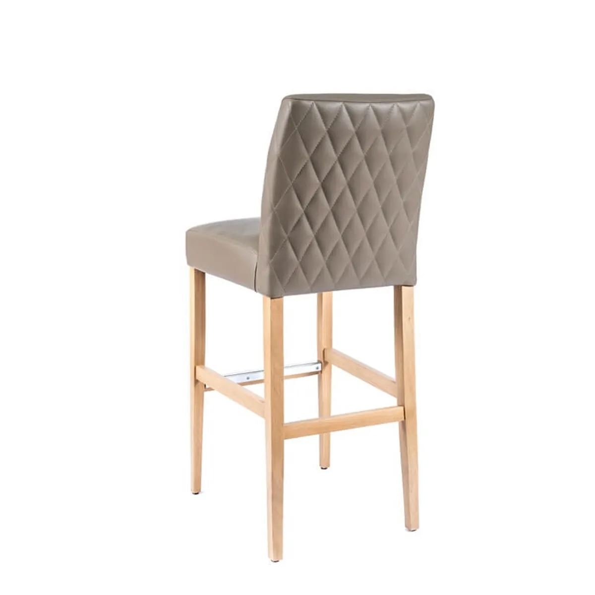 BarFritz diamant - Tabouret de bar matelassé sur le dos du dossier style contemporain — vue 4