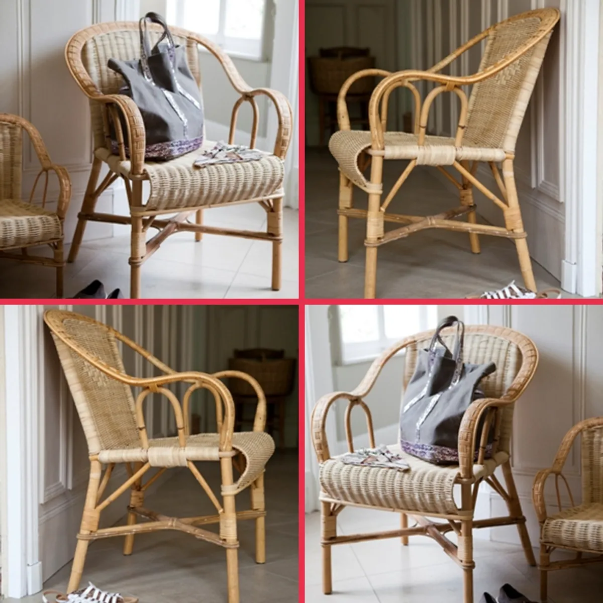 Grand père Marcel - Fauteuil en rotin vintage — vue 4
