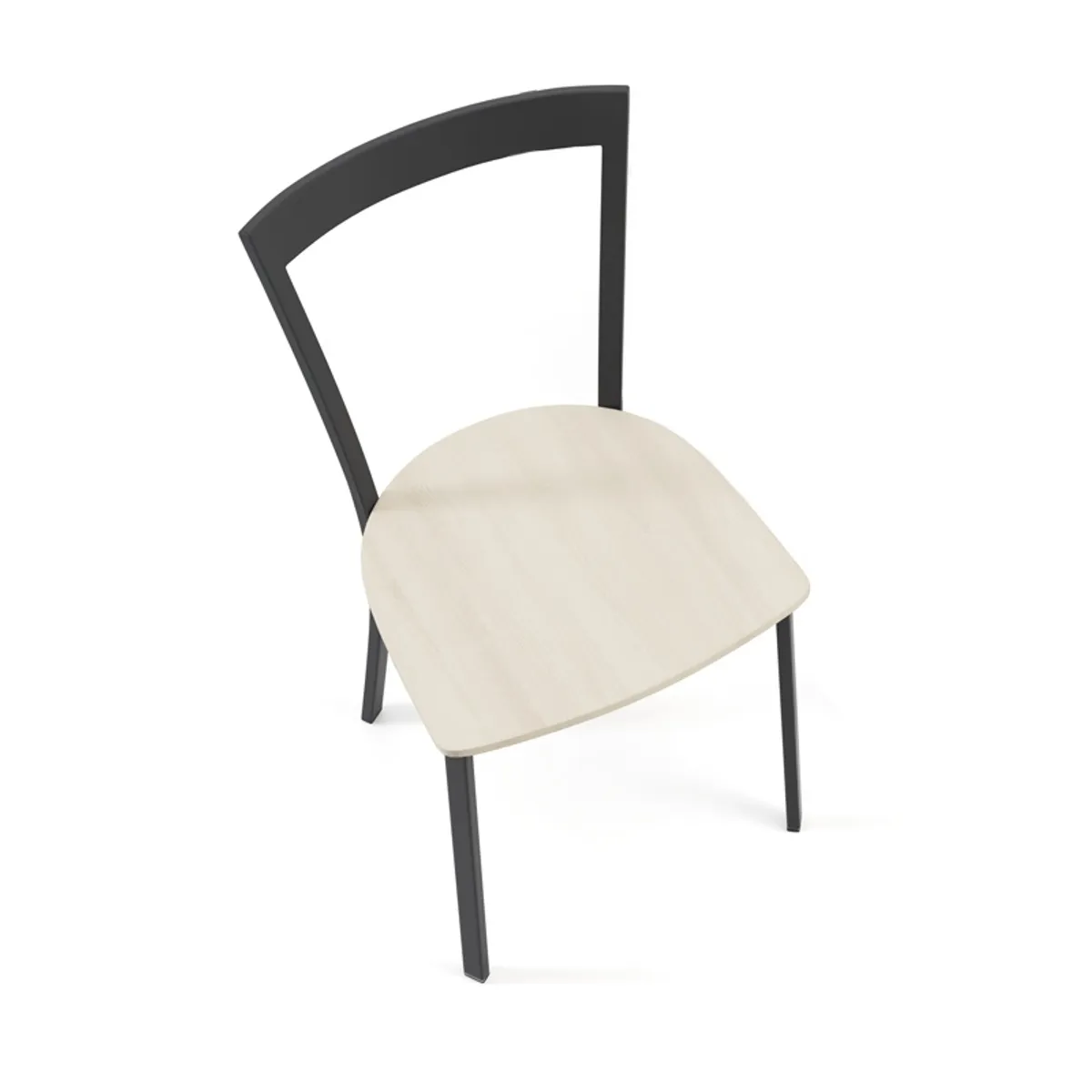 Spirit - Chaise de cuisine métal et bois — vue 3