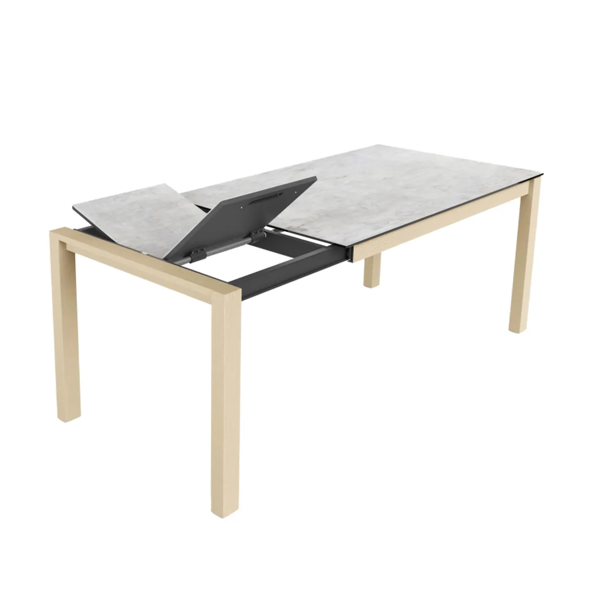 Quadra - Table moderne en céramique extensible — vue 3