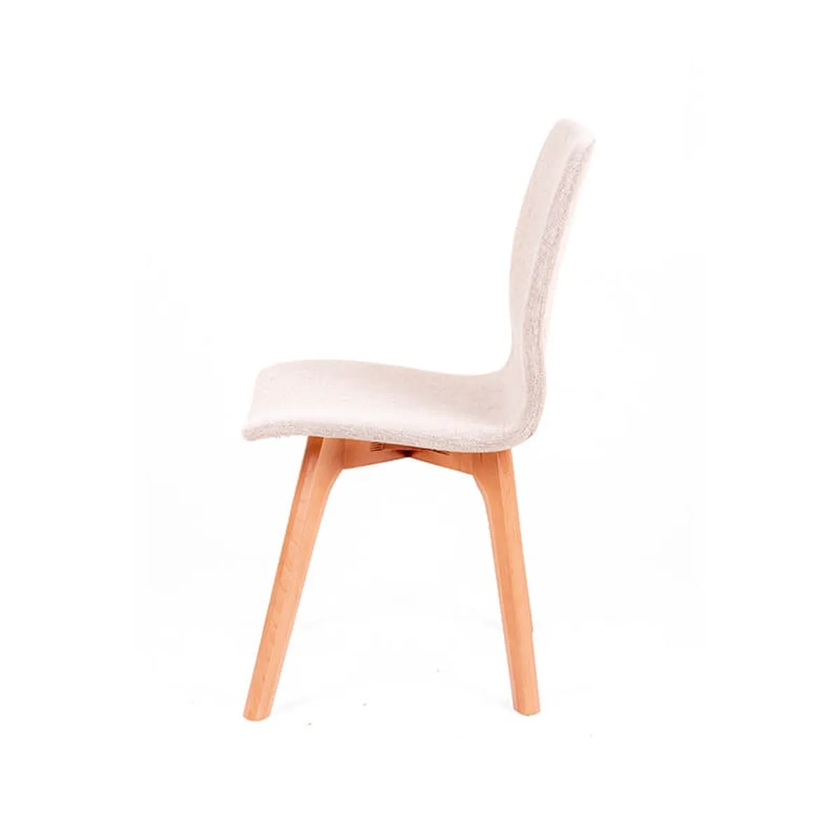 Amelie - Chaise en tissu avec pieds en bois massif — vue 5
