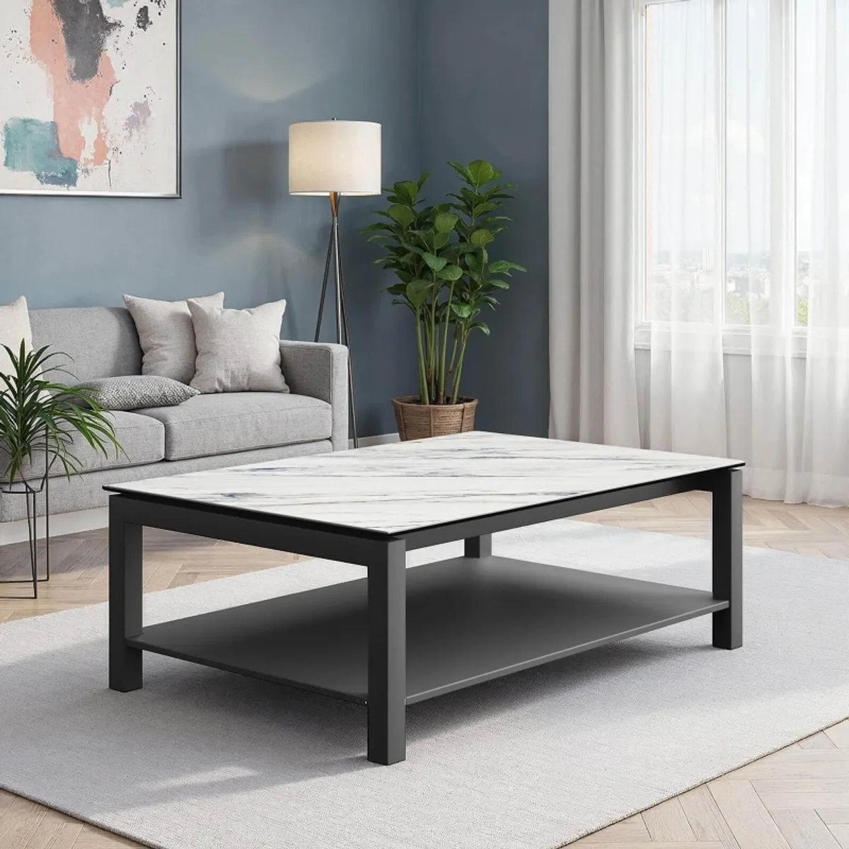 Lakera mini - Table basse tendance en dekton et en acier