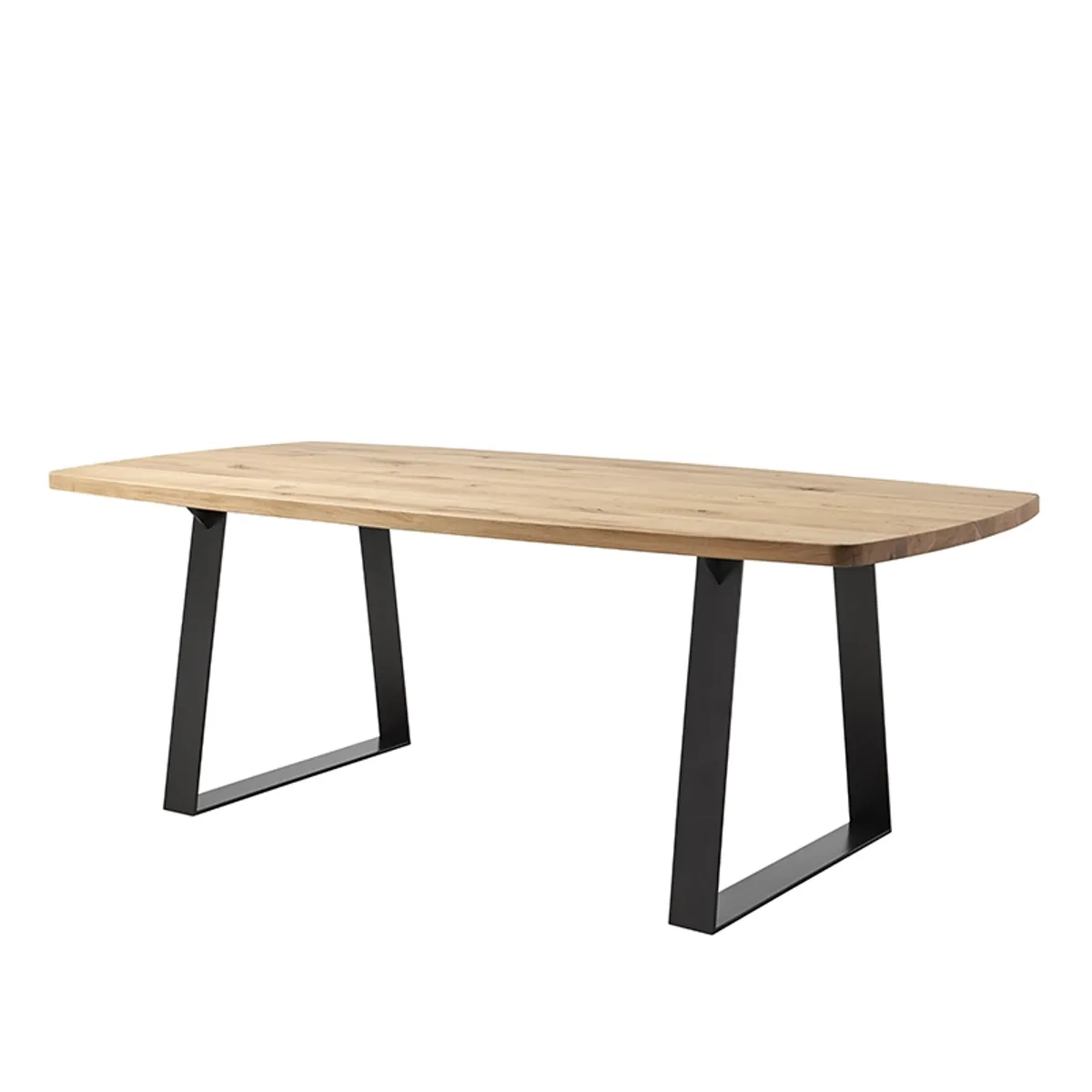 Carte - Table tonneau industrielle avec pieds traîneau