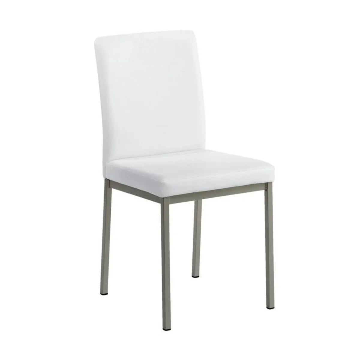 Villa - Chaise contemporaine en métal et revêtement simili