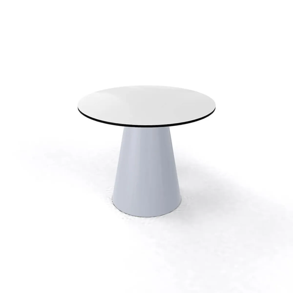 Roller H55 - Table d'appoint ronde design italien à pied central — vue 5