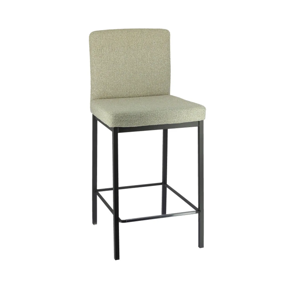 Villa - Tabouret snack tissu avec pieds en métal
