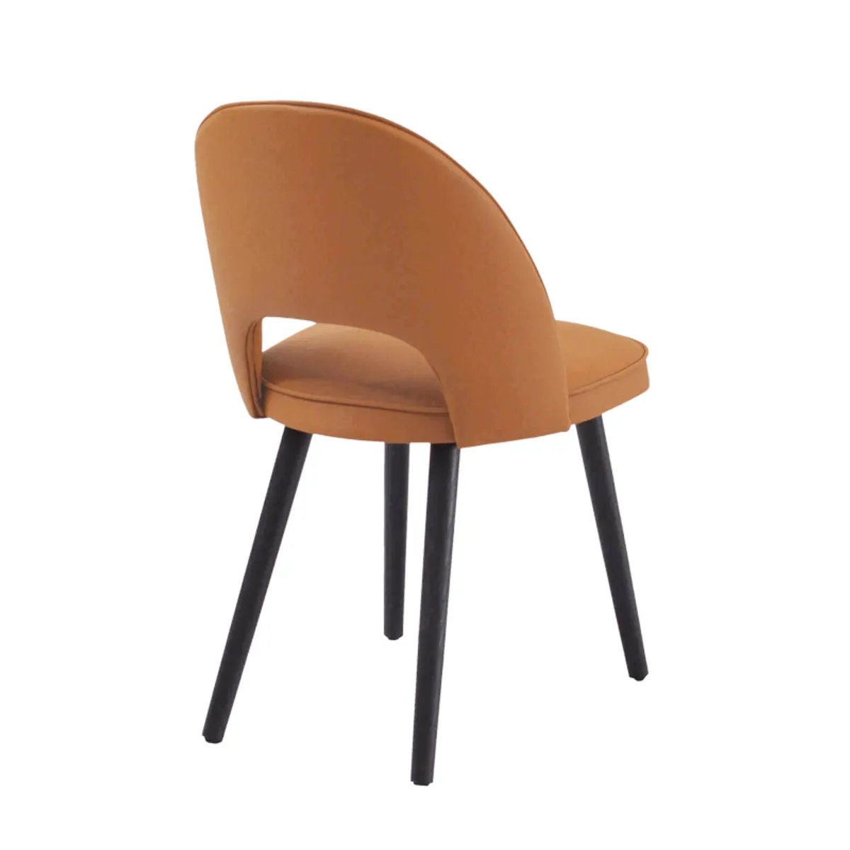 Bistrot - Chaise avec dossier ajouré en simili pieds bois — vue 3