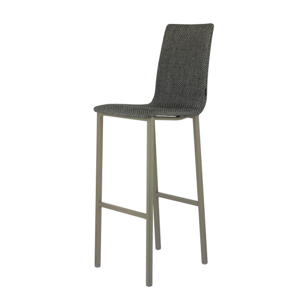 Koko Mobliberica® - Tabouret de bar dossier haut en tissu — vue 4