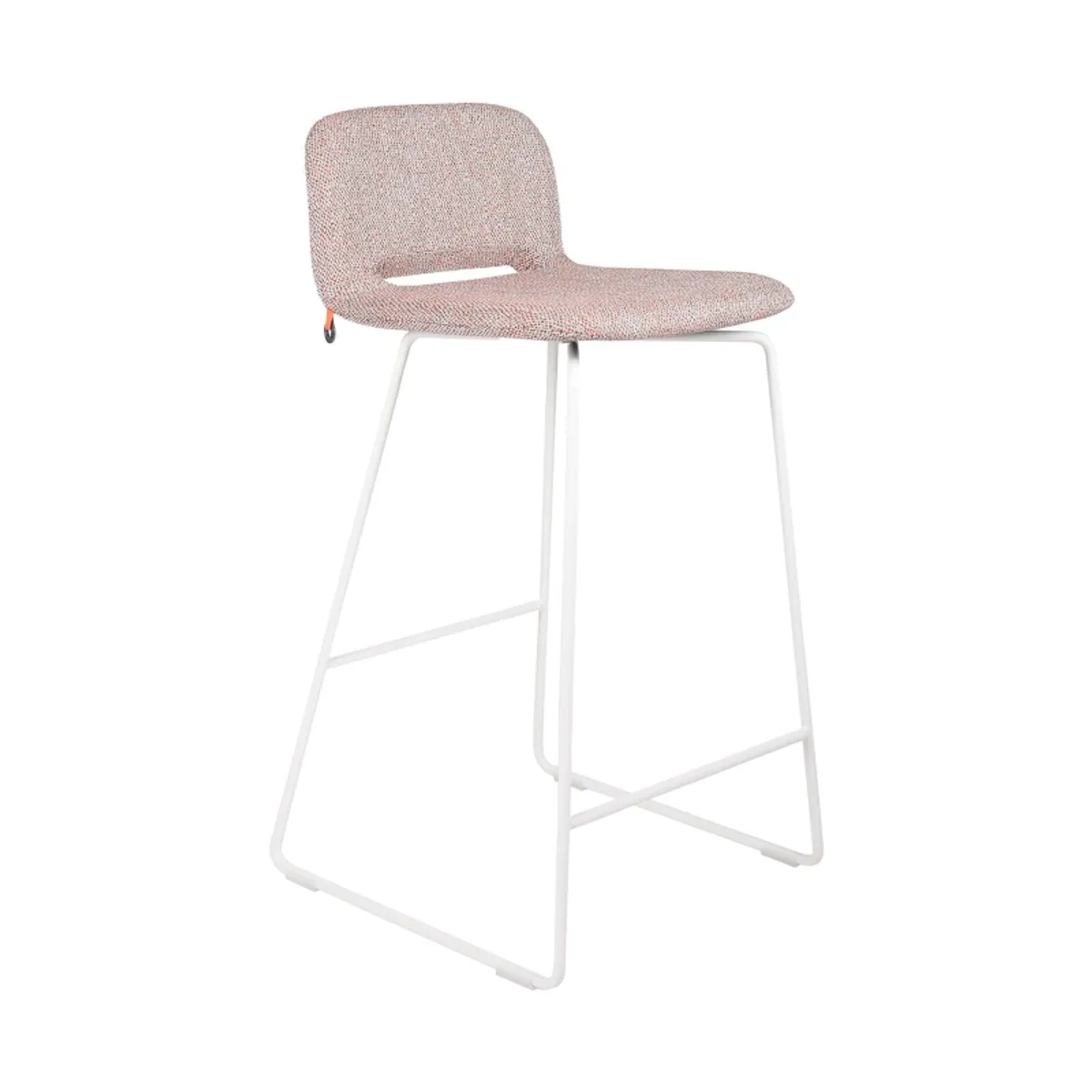 Pamp Mobitec ® - Tabouret snack design en tissu avec dossier bas et pieds en métal — vue 5