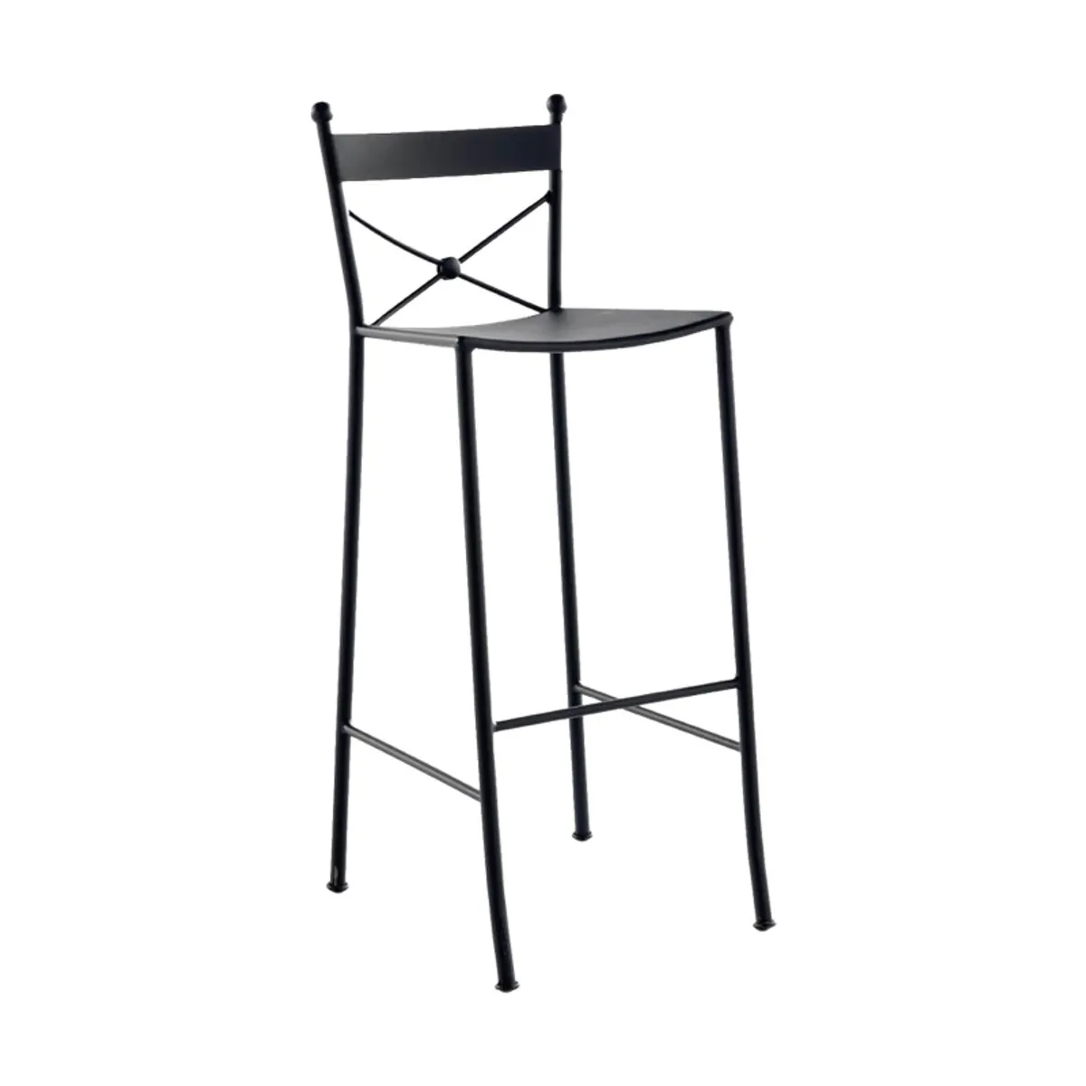 Paris - Tabouret de jardin style provençal en métal — vue 3