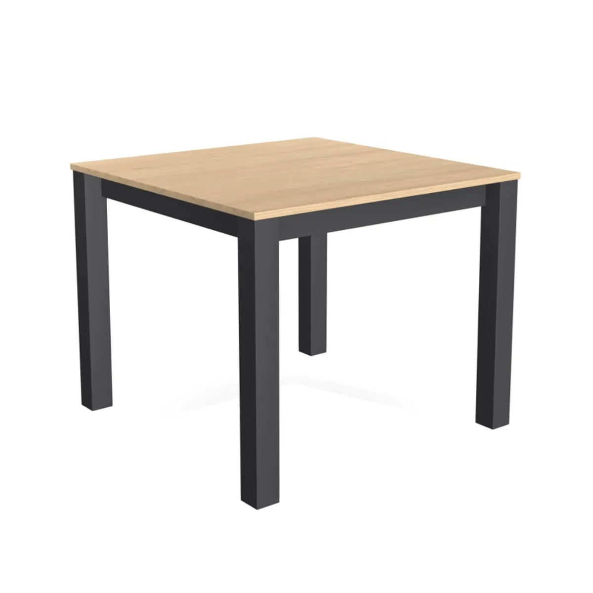 Verona - Table carrée avec pieds métal conçue en Belgique — vue 3