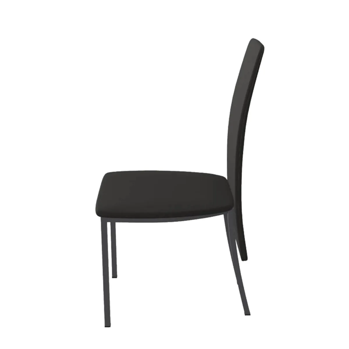 Elyn - Chaise de séjour contemporaine tissu et pieds métal — vue 5