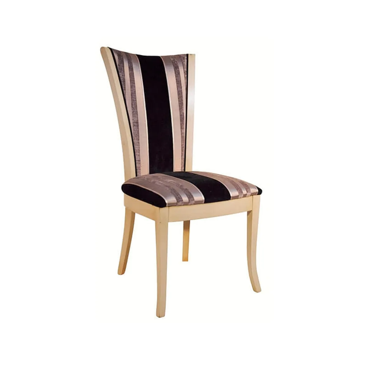 Lou - Chaise de style en tissu fabriquée en France