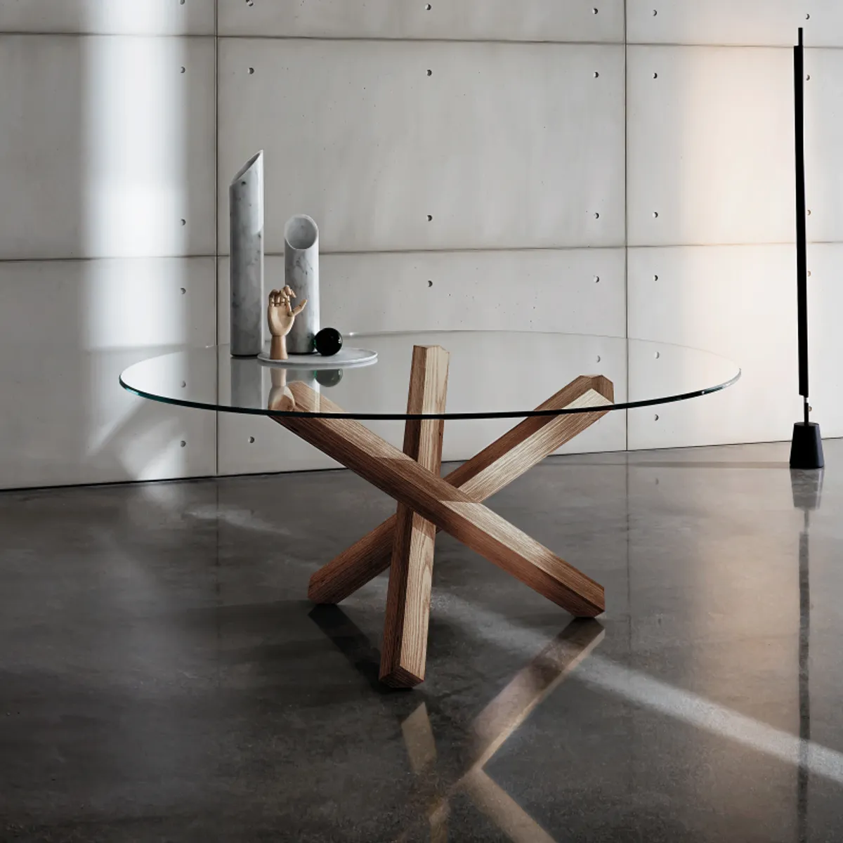 Aikido Sovet® - Table en verre design ronde — vue 4