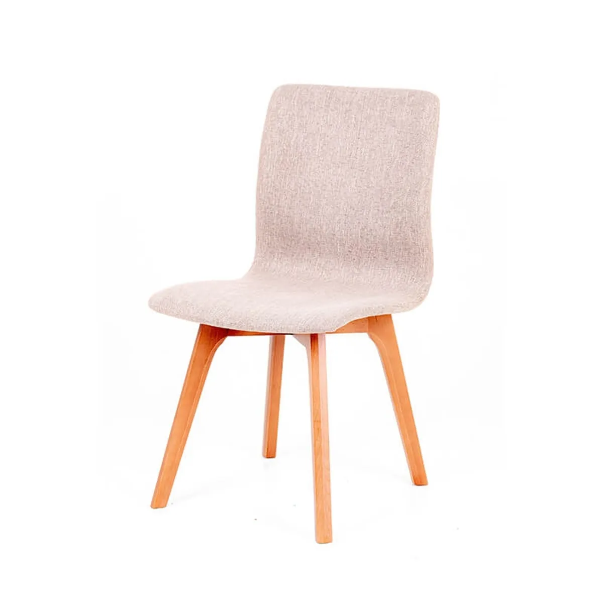 Amelie - Chaise en tissu avec pieds en bois massif — vue 3