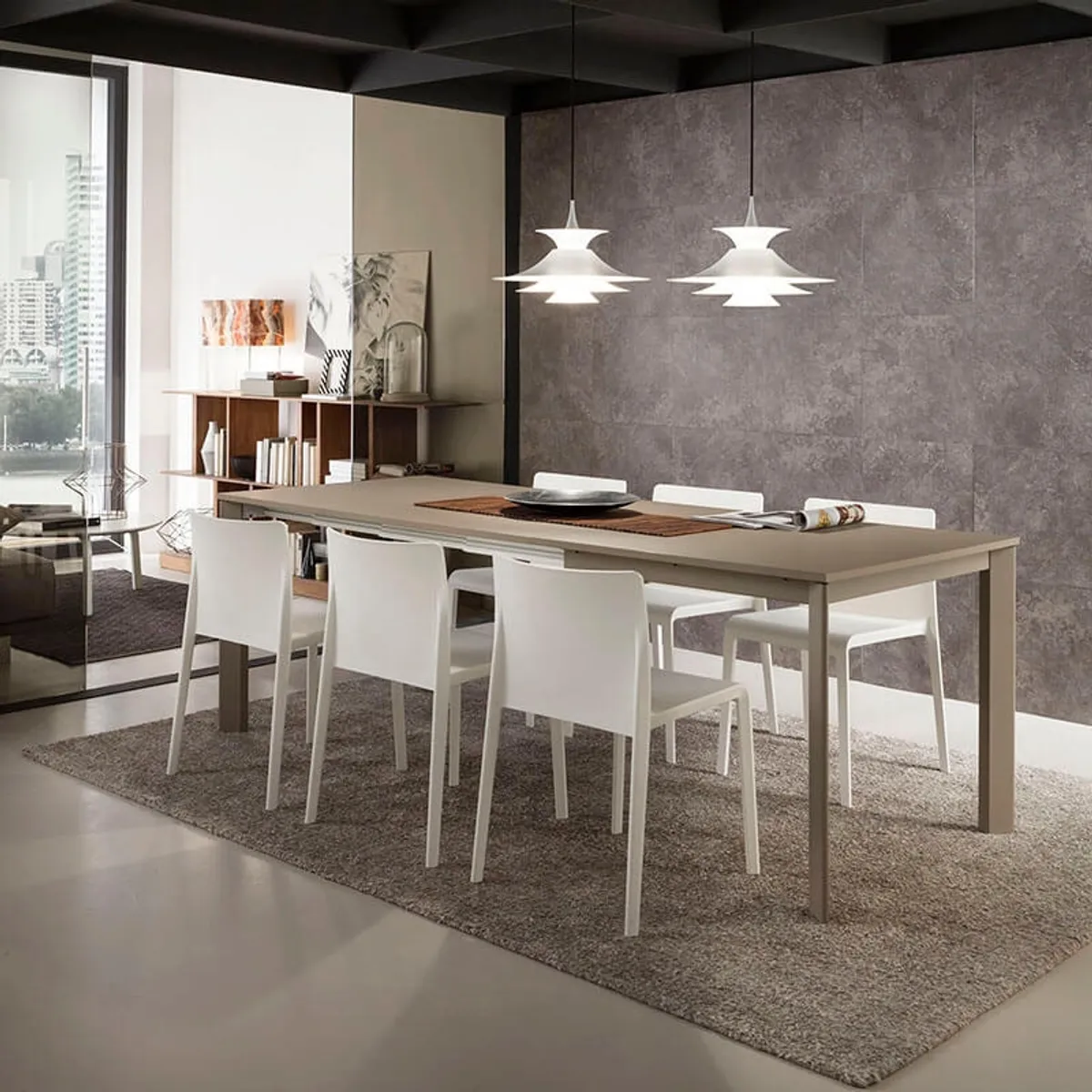 Mario Super Quadrato - Table carrée extensible italienne en fénix — vue 4